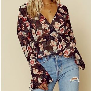 Benita Midnight Floral Top